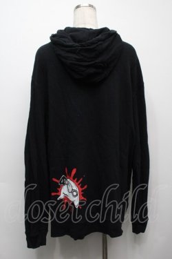 画像2: NieR Clothing / プリントフードプルパーカー  黒 S-25-09-10-038-PU-TO-HR-ZS
