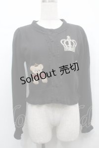 axes femme kawaii / ロンドントイズニットカーデ M 黒 S-25-09-10-040-AX-TO-AS-ZS