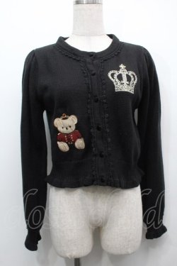 画像1: axes femme kawaii / ロンドントイズニットカーデ M 黒 S-25-09-10-040-AX-TO-AS-ZS