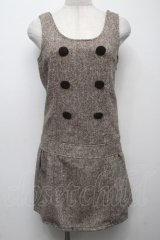 LIZ LISA / Wボタンツイードジャンスカ  ブラウン S-25-09-10-043-LO-OP-AS-ZS