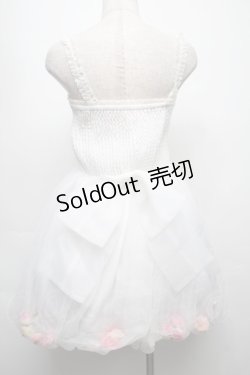 画像2: Swankiss / オーガンジー重ねキャミワンピース  白 S-25-09-10-044-CA-OP-HR-ZS