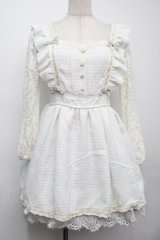 LIZ LISA / ツイード袖レースワンピース  オフ S-25-09-10-046-LO-OP-HR-ZS