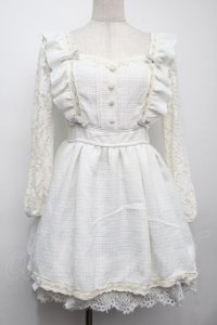 LIZ LISA / ツイード袖レースワンピース  オフ S-25-09-10-046-LO-OP-HR-ZS