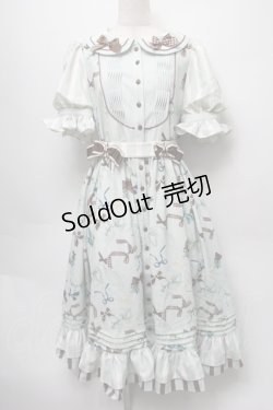 画像1: Hoshibako Works / ポッピングリボンパフワンピース M グリーン S-25-09-10-049-LO-OP-AS-ZS