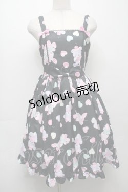 画像1: Chalmiere / FancyDollsジャンパースカート  黒 S-25-09-10-052-AX-OP-AS-ZS