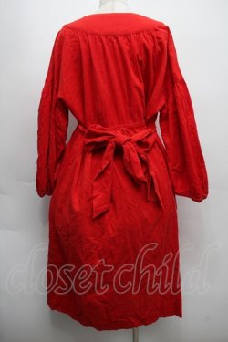 画像2: Franche Lippee / ビーズ刺繍ガウン  赤 S-25-09-10-053-LO-OP-HR-ZS