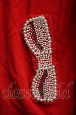 画像3: Franche Lippee / ビーズ刺繍ガウン  赤 S-25-09-10-053-LO-OP-HR-ZS