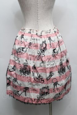 画像2: Shirley Temple / ボーダーptスカート  ピンク S-25-09-10-054-ET-SK-ET-ZS
