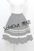 Cornet / ローズレーススカート  黒ｘキナリ S-25-09-10-058-LO-SK-AS-ZS