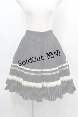 画像1: Cornet / ローズレーススカート  黒xキナリ S-25-09-10-058-LO-SK-AS-ZS