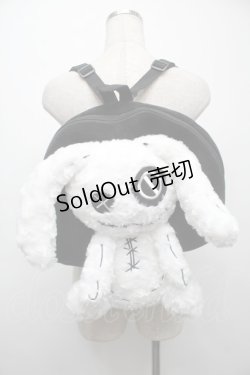 画像1: NieR Clothing / Nierちゃん付きリュック  黒ｘ白 S-25-09-10-008-PU-BG-HR-ZS