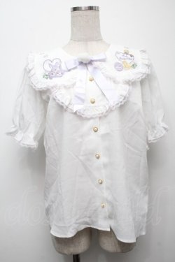 画像1: Amavel / Bunny＆Chick Festival ブラウス  白 S-25-09-10-011-CA-BL-AS-ZS