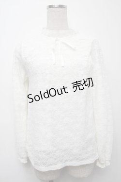画像1: 【SALE】LOLITA / 総レーストップス  白 S-25-09-10-012-LO-TO-HR-ZT067