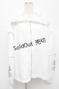 画像1: KRY CLOTHING / 「BABUPK 2」パーカー  白 S-25-09-10-013-EL-BL-HR-ZS