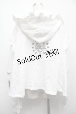 画像2: KRY CLOTHING / 「BABUPK 2」パーカー  白 S-25-09-10-013-EL-BL-HR-ZS