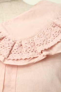 画像3: Chalmiere / クラシックコットンブラウス  ピンク S-25-09-10-014-AX-BL-AS-ZS