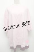 MILKBOY / ロゴTシャツ  ピンク S-25-09-10-016-MB-TO-HR-ZT1001G