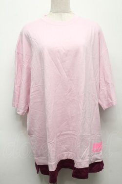 画像1: MILKBOY / ロゴTシャツ  ピンク S-25-09-10-016-MB-TO-HR-ZS
