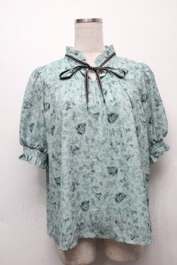 画像1: axes femme POETIQUE / ディズニーバンビ/ブラウス  グリーン S-25-09-10-018-AX-BL-AS-ZS