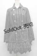 ALGONQUINS / レジメンタルコート  黒Ｘグレー S-25-09-10-031-AL-TO-HR-ZS