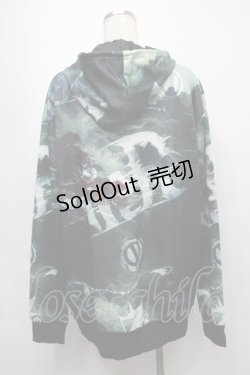 画像2: NieR Clothing / 転写ZIPパーカー  グリーン S-25-09-10-033-PU-TO-HR-ZI