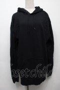 NieR Clothing / プリントフードプルパーカー  黒 S-25-09-10-038-PU-TO-HR-ZS