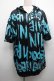 画像1: NieR Clothing / 転写パーカー  黒ｘグリーン S-25-09-11-039-PU-TO-HR-ZS (1)