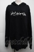 NieR Clothing / プリントフード付きプルオーバー  黒 S-25-09-11-040-PU-TO-HR-ZS