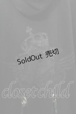 画像3: NieR Clothing / 王冠xハートプリントプルオーバー  黒 S-25-09-11-042-PU-TO-HR-ZI