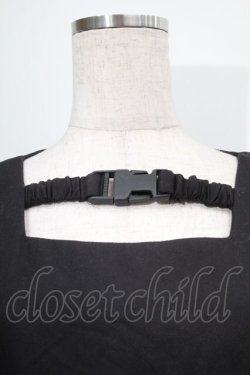 画像3: NieR Clothing / ZIPｘ編み上げワンピース  黒 S-25-09-11-043-PU-OP-HR-ZS