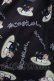 画像3: NieR Clothing / ねこのおしゅしプリントワンピース  黒 S-25-09-11-045-PU-OP-HR-ZS (3)