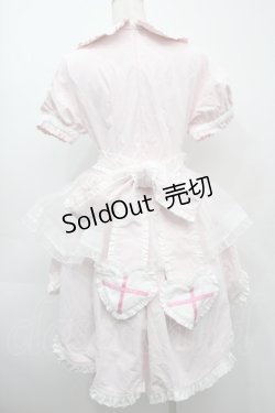 画像2: MEWROCO / ナース風フリルワンピース  ピンク S-25-09-11-046-LO-OP-HR-ZS