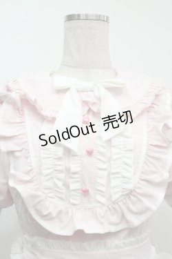 画像3: MEWROCO / ナース風フリルワンピース  ピンク S-25-09-11-046-LO-OP-HR-ZS