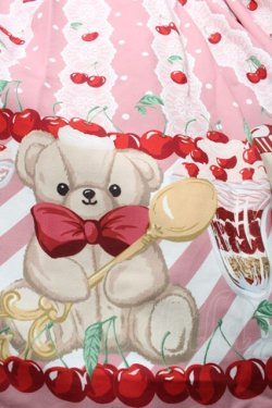 画像3: axes femme kawaii / クマパフェ総柄ジャンスカ  ピンク S-25-09-11-048-AX-OP-HR-ZS