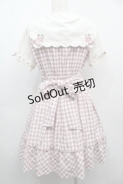 画像2: LIZ LISA / ストロベリーレースギンガムワンピース  ピンク S-25-09-11-049-LO-OP-HR-ZS