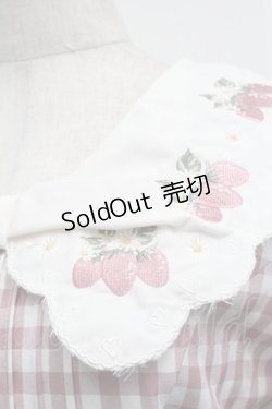 画像3: LIZ LISA / ストロベリーレースギンガムワンピース  ピンク S-25-09-11-049-LO-OP-HR-ZS