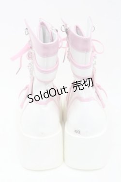 画像3: LOLITAその他 / 厚底ブーツ 40 白xピンク S-25-09-11-006-LO-SH-HR-ZS