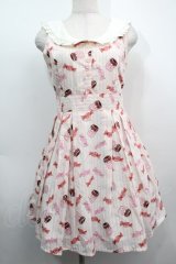 Ank Rouge / キャンディストライプワンピース  ピンク S-25-09-11-052-CA-OP-HR-ZS