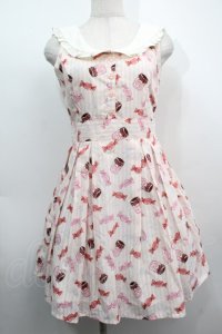 Ank Rouge / キャンディストライプワンピース  ピンク S-25-09-11-052-CA-OP-HR-ZS