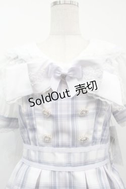 画像3: LIZ LISA / チェックエプロンワンピース  ブルー S-25-09-11-053-LO-OP-HR-ZS