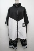 NieR Clothing / ライン入りセットアップ  黒ｘ白 S-25-09-11-054-PU-BL-HR-ZS