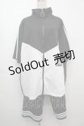 NieR Clothing / ライン入りセットアップ  黒ｘ白 S-25-09-11-054-PU-BL-HR-ZI