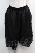 NieR Clothing / レオパードレイヤードパンツ  黒ｘグレー S-25-09-11-055-PU-PA-HR-ZS