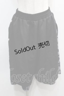 画像1: NieR Clothing / レオパードレイヤードパンツ  黒xグレー S-25-09-11-055-PU-PA-HR-ZS