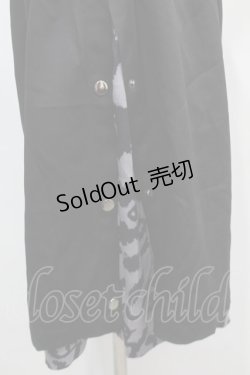画像3: NieR Clothing / レオパードレイヤードパンツ  黒xグレー S-25-09-11-055-PU-PA-HR-ZS
