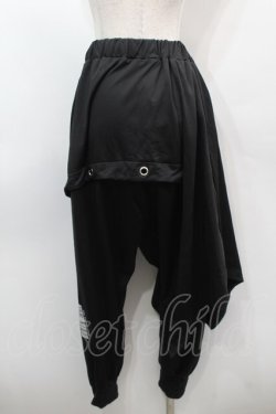 画像2: NieR Clothing / アシメサルエルパンツ  黒 S-25-09-11-056-PU-PA-HR-ZS