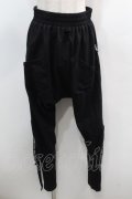 NieR Clothing / レースアップサルエルパンツ  黒 S-25-09-11-057-PU-PA-HR-ZS