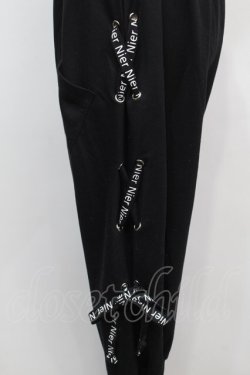 画像3: NieR Clothing / レースアップサルエルパンツ  黒 S-25-09-11-057-PU-PA-HR-ZS