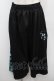 画像1: NieR Clothing / シエル刺繍サイドZIPパンツ  黒ｘグリーン S-25-09-11-058-PU-PA-HR-ZS (1)