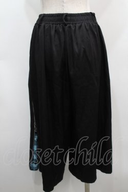 画像2: NieR Clothing / シエル刺繍サイドZIPパンツ  黒ｘグリーン S-25-09-11-058-PU-PA-HR-ZS